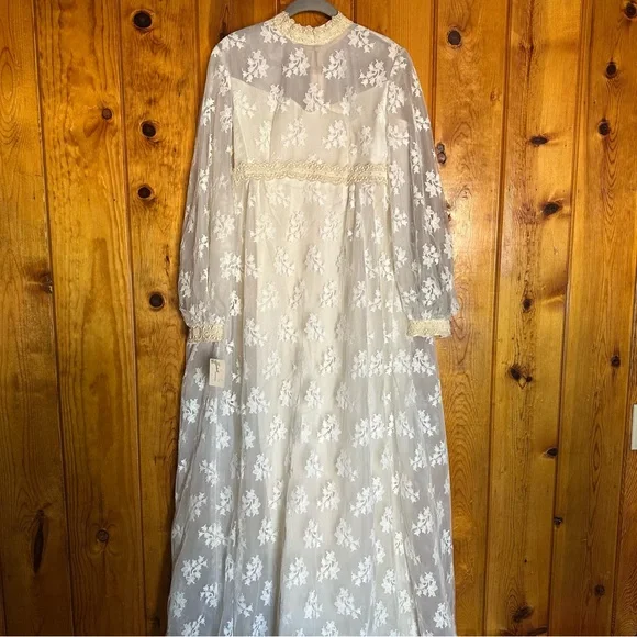 Vintage Lorrie Deb San Francisco Maxi Lace Dress - Picture 2 of 8